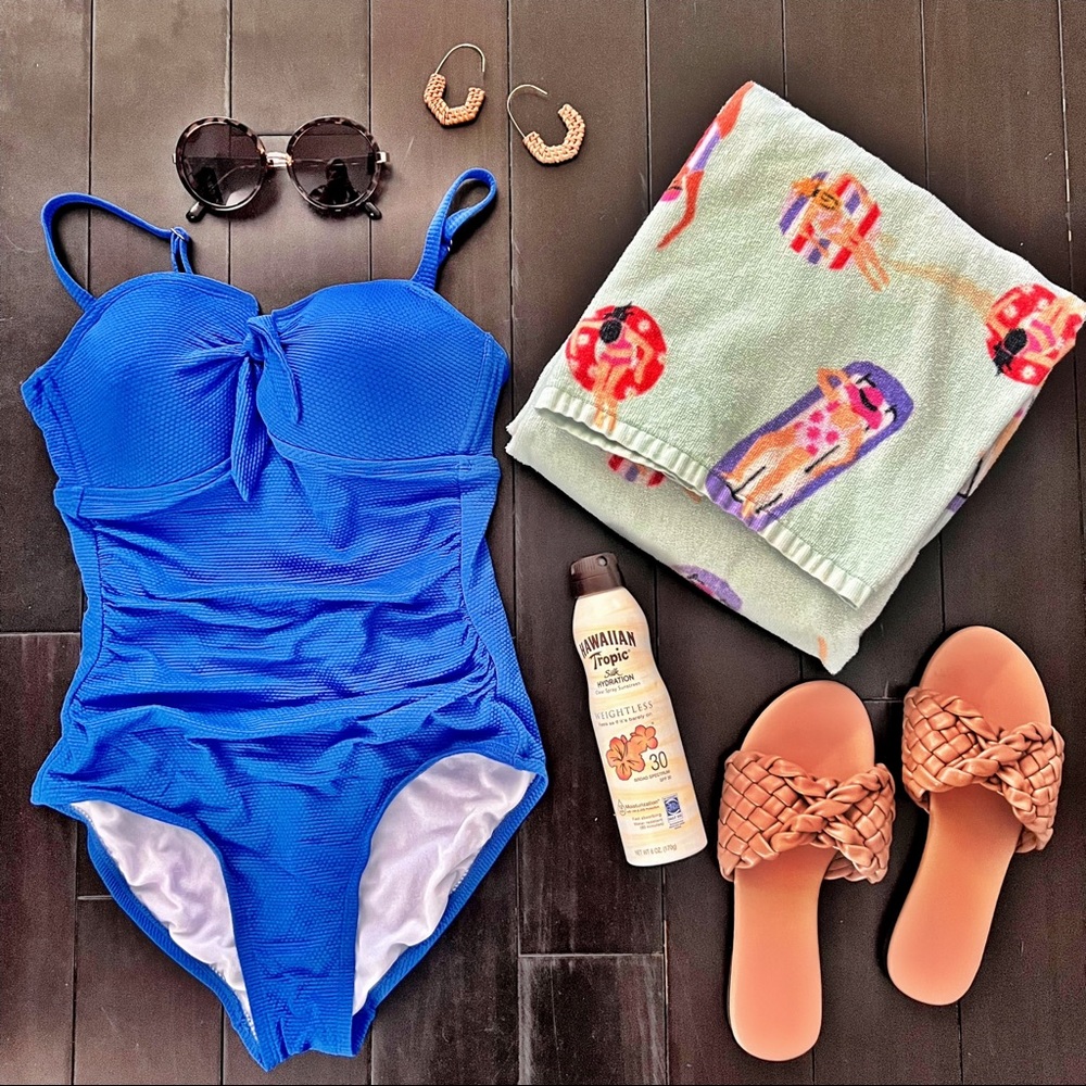 NWOT Royal Blue One Piece Bathing Suit